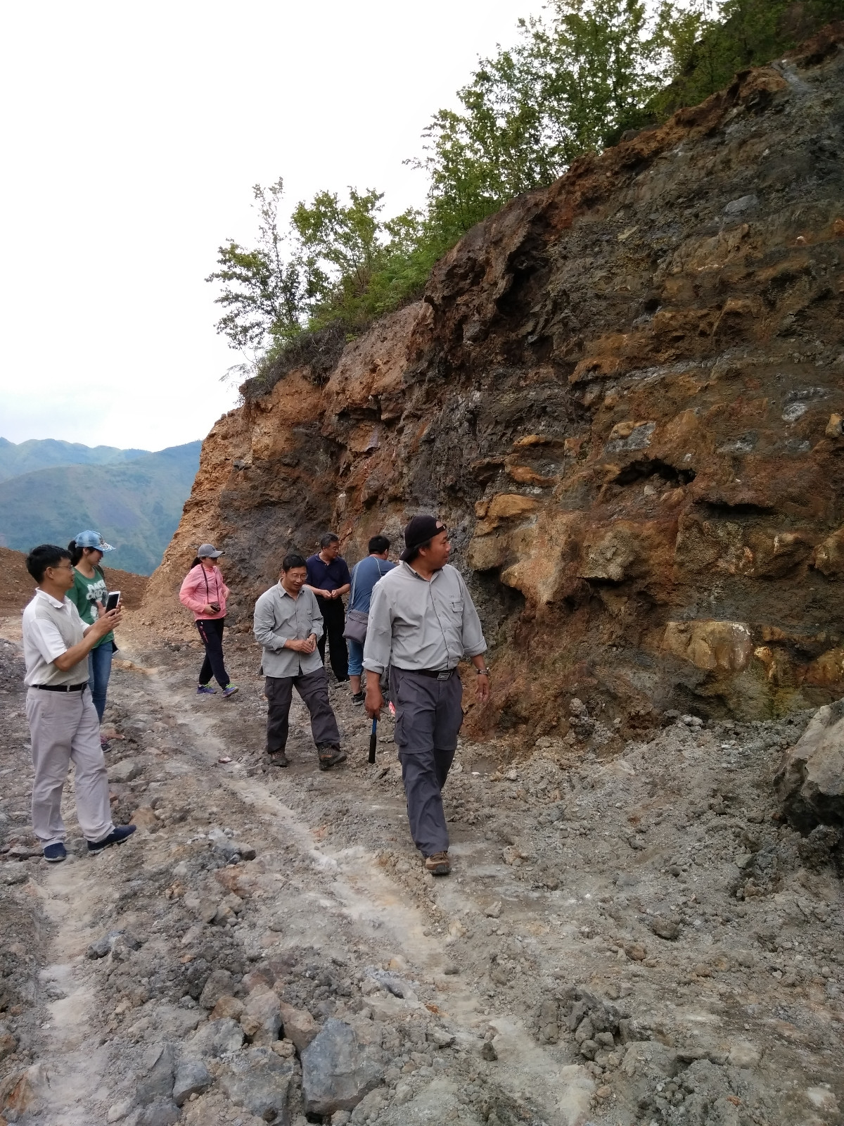 （6.15）【地矿要闻】【图说地矿】中国地科院地质力学所专家到野外实地考察(普安县泥堡金矿考察)