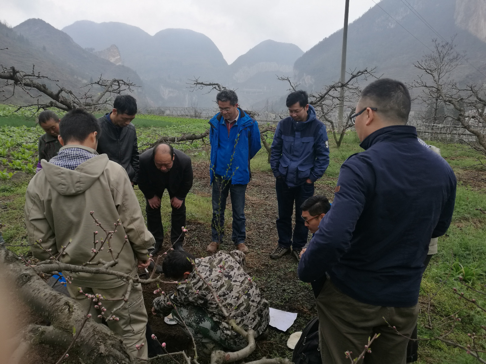 赫章县农用地土壤采样项目现场