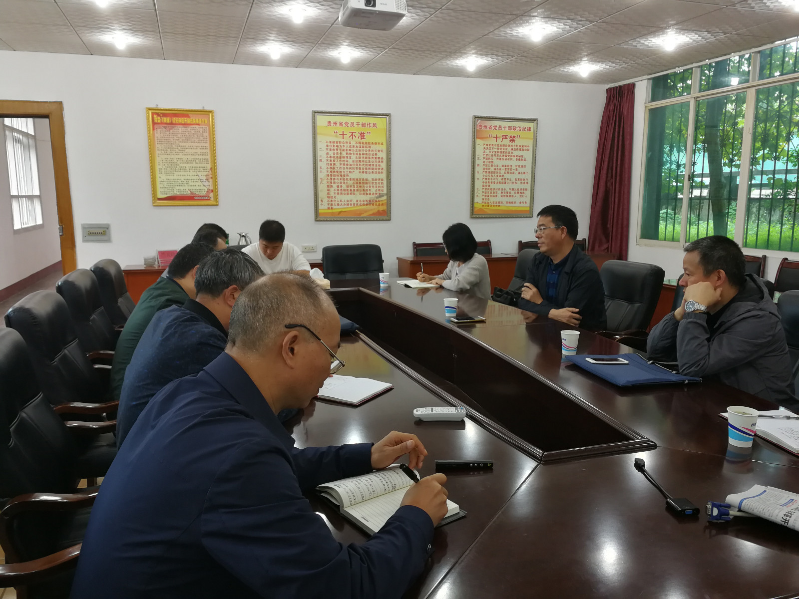 周万强副局长指导115队基地改造下步工作